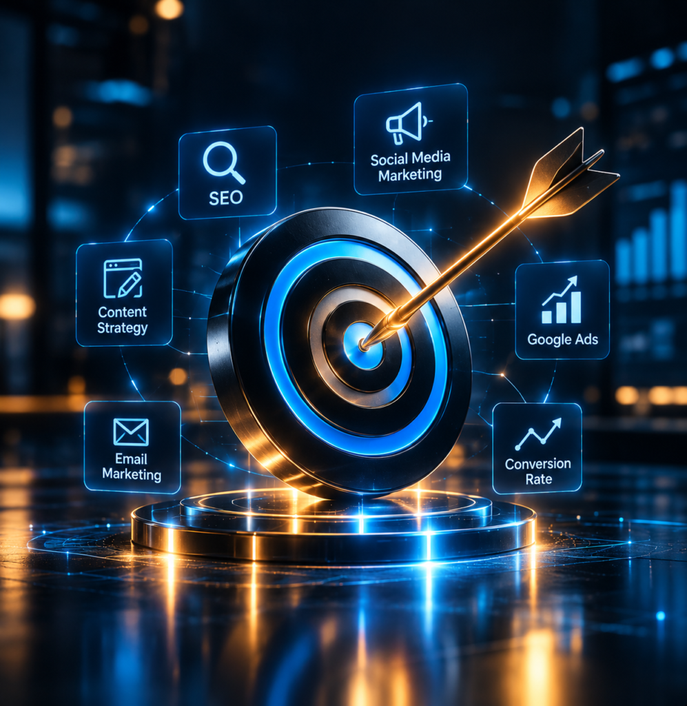 Neon Bullseye Marketing Dashboard 997x1024